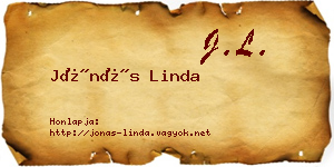 Jónás Linda névjegykártya